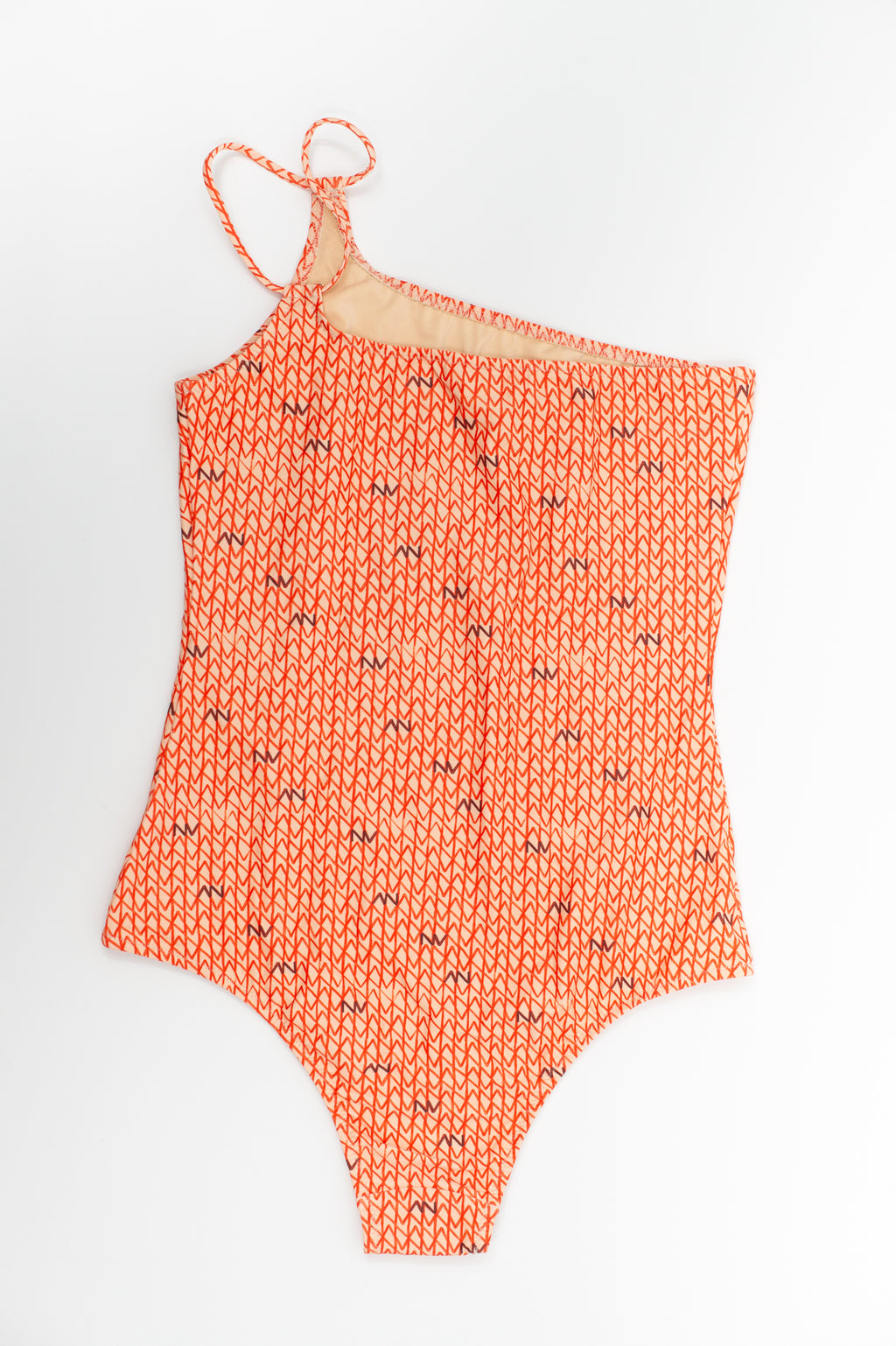 Flame asymmetrical swimsuit