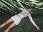 Farida white shorty