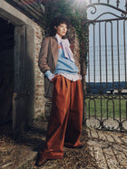 Guy broek in hazelnut velvet