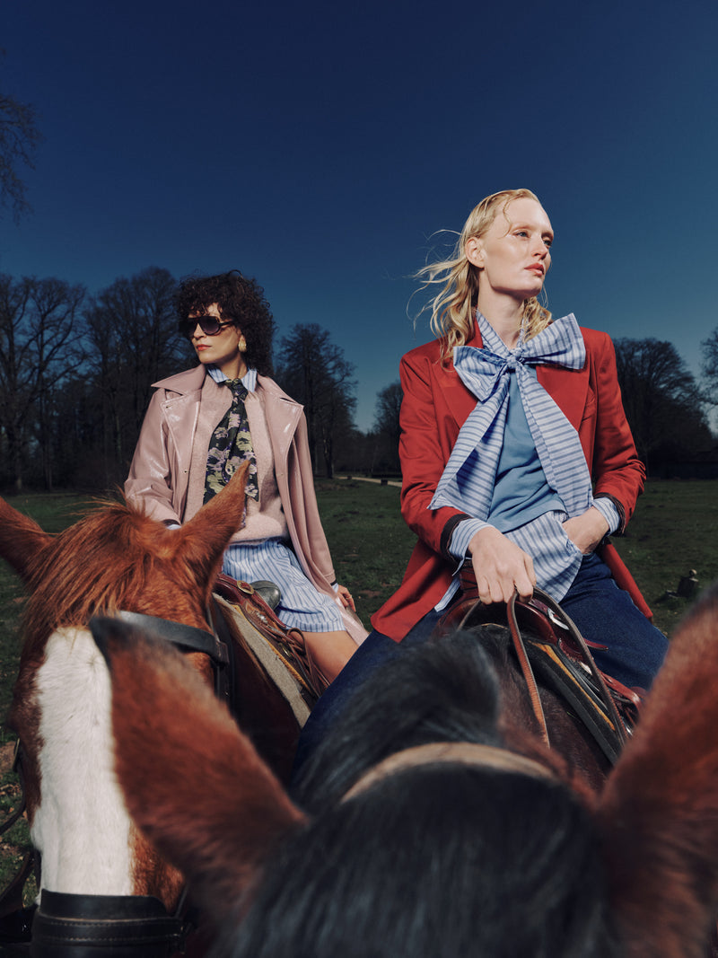 Gilou hemd in blue vintage cotton stripes