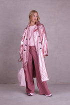 Ferdi pink trench coat