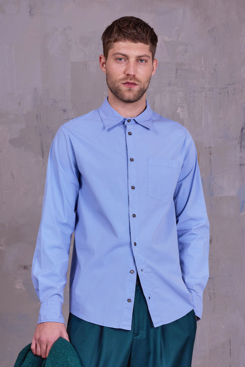 Gerd hemd in lavender blue