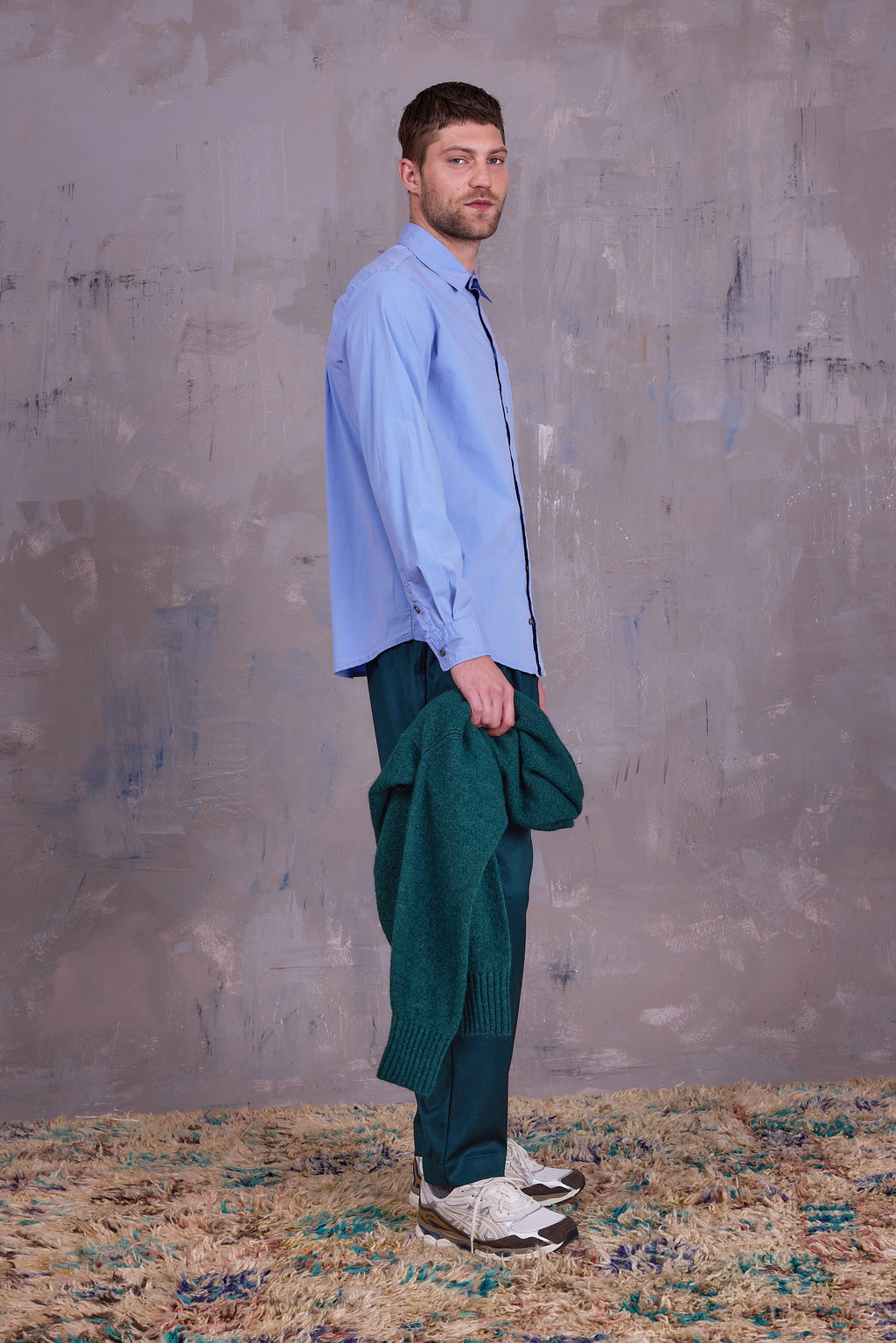 Gerd hemd in lavender blue