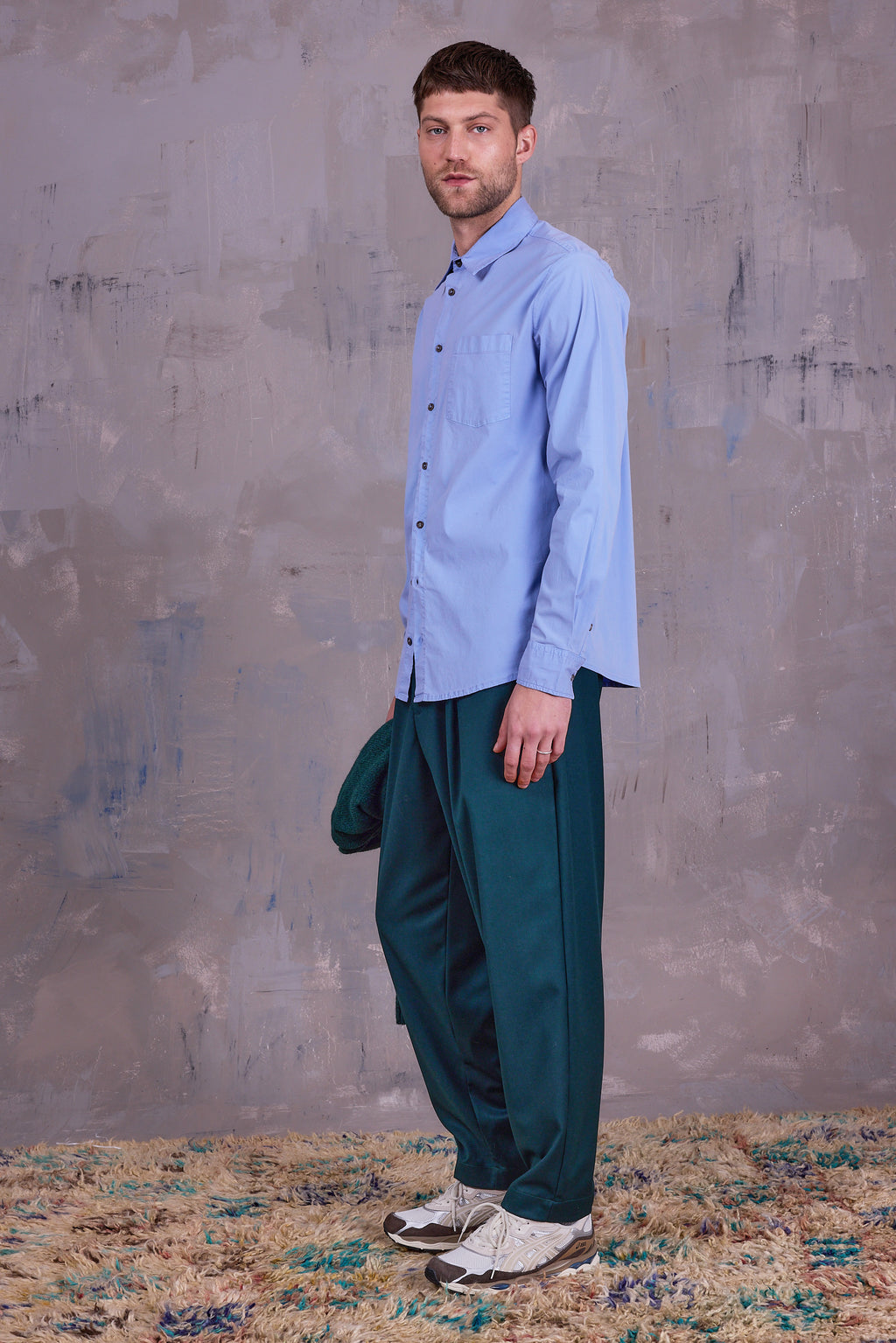 Gerd hemd in lavender blue