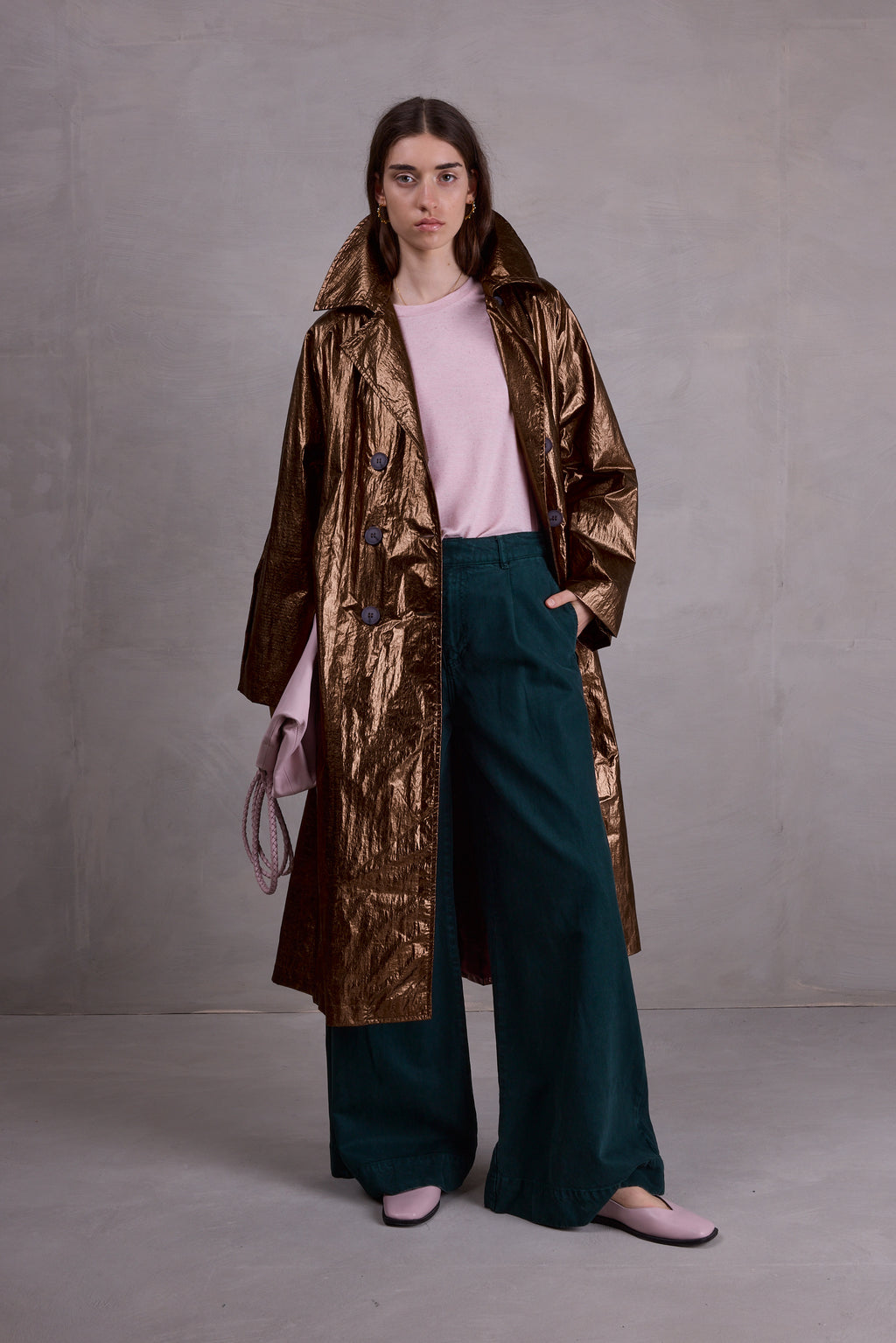 Ferdi copper trench coat