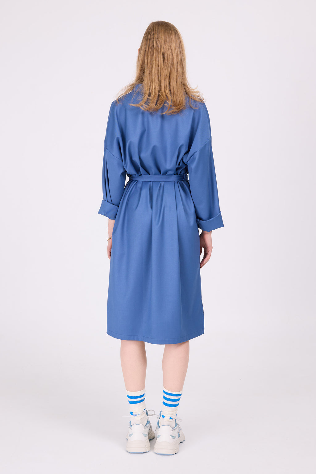 Esmeralda stahlblaues Kleid