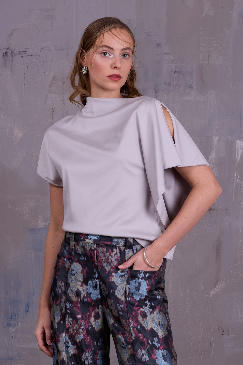 Gerita top in smokey grey