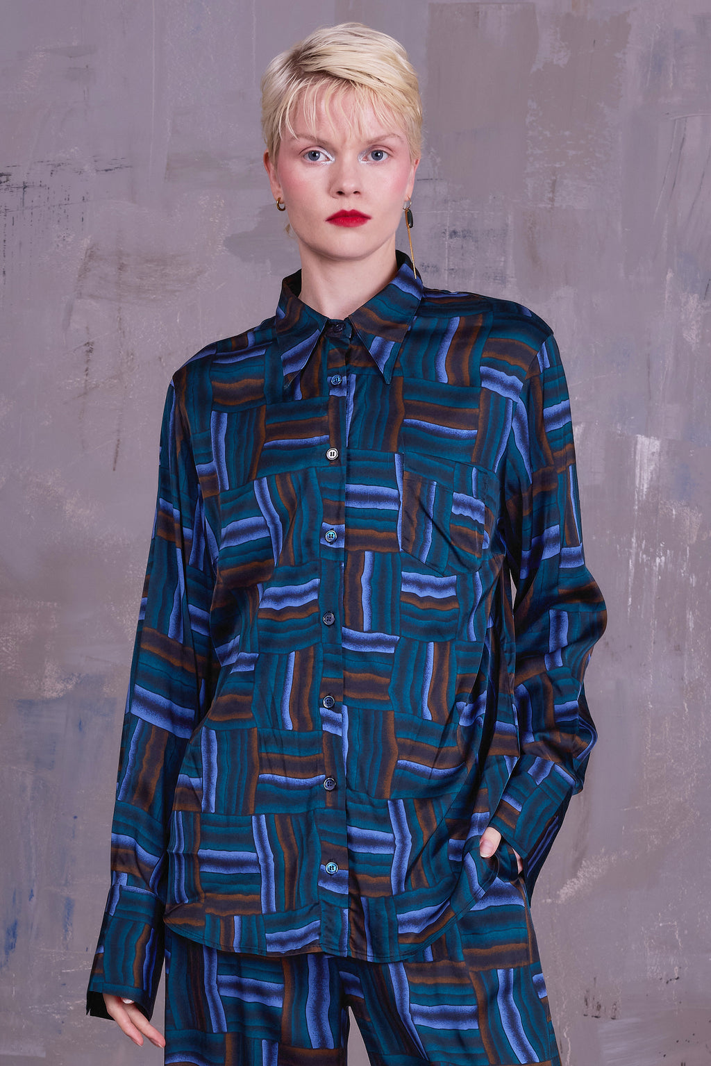 Filou hemd in deepsea blue wovens
