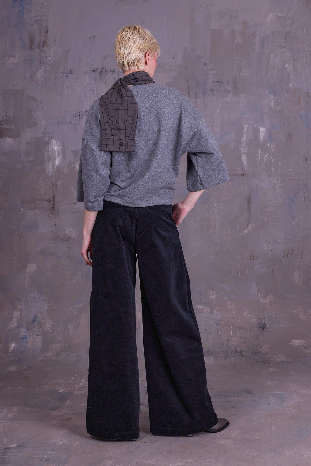 Dotty cloudy grey sweater