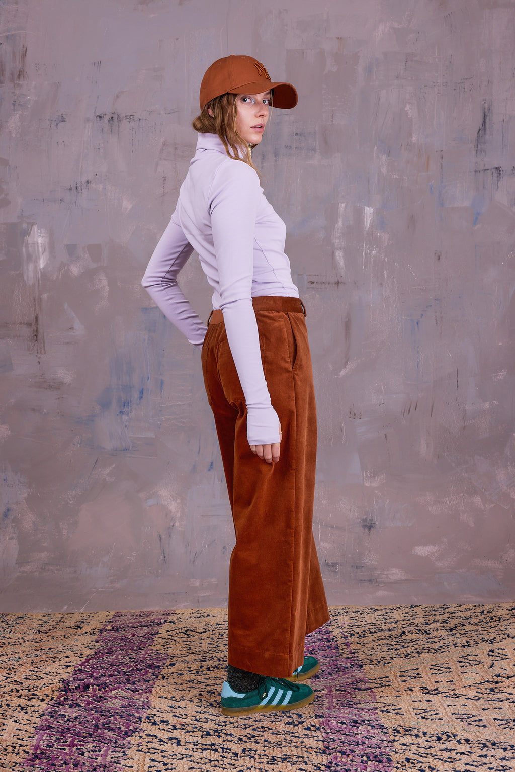 Gisely turtleneck T-shirt in orchid hush