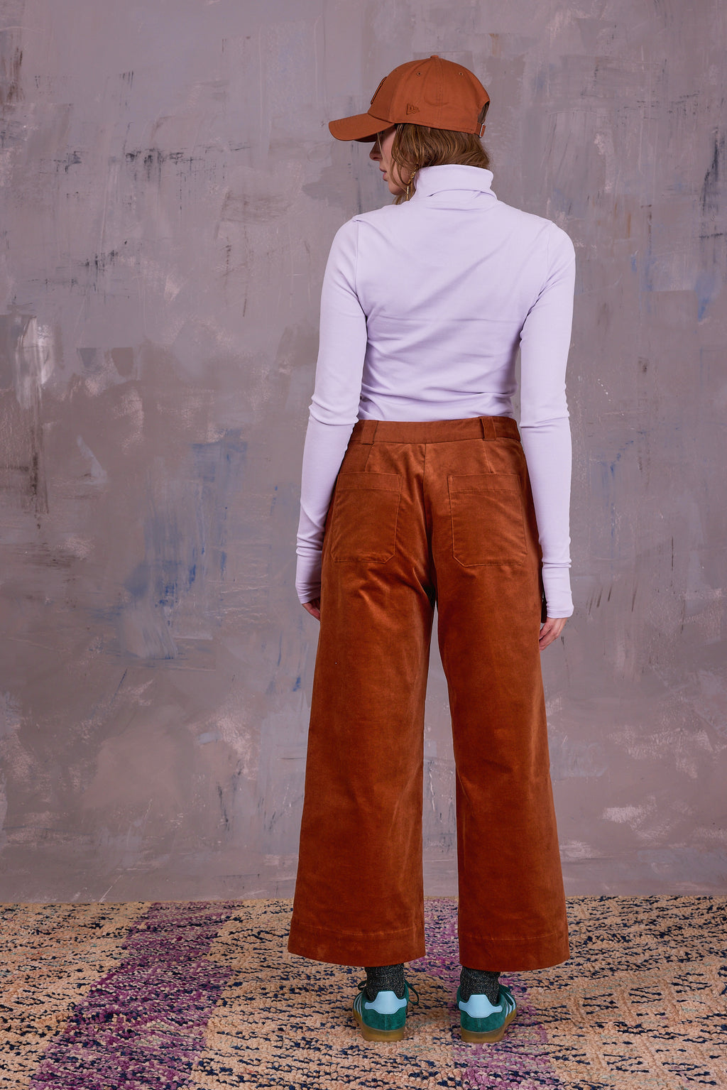 Gisely turtleneck T-shirt in orchid hush