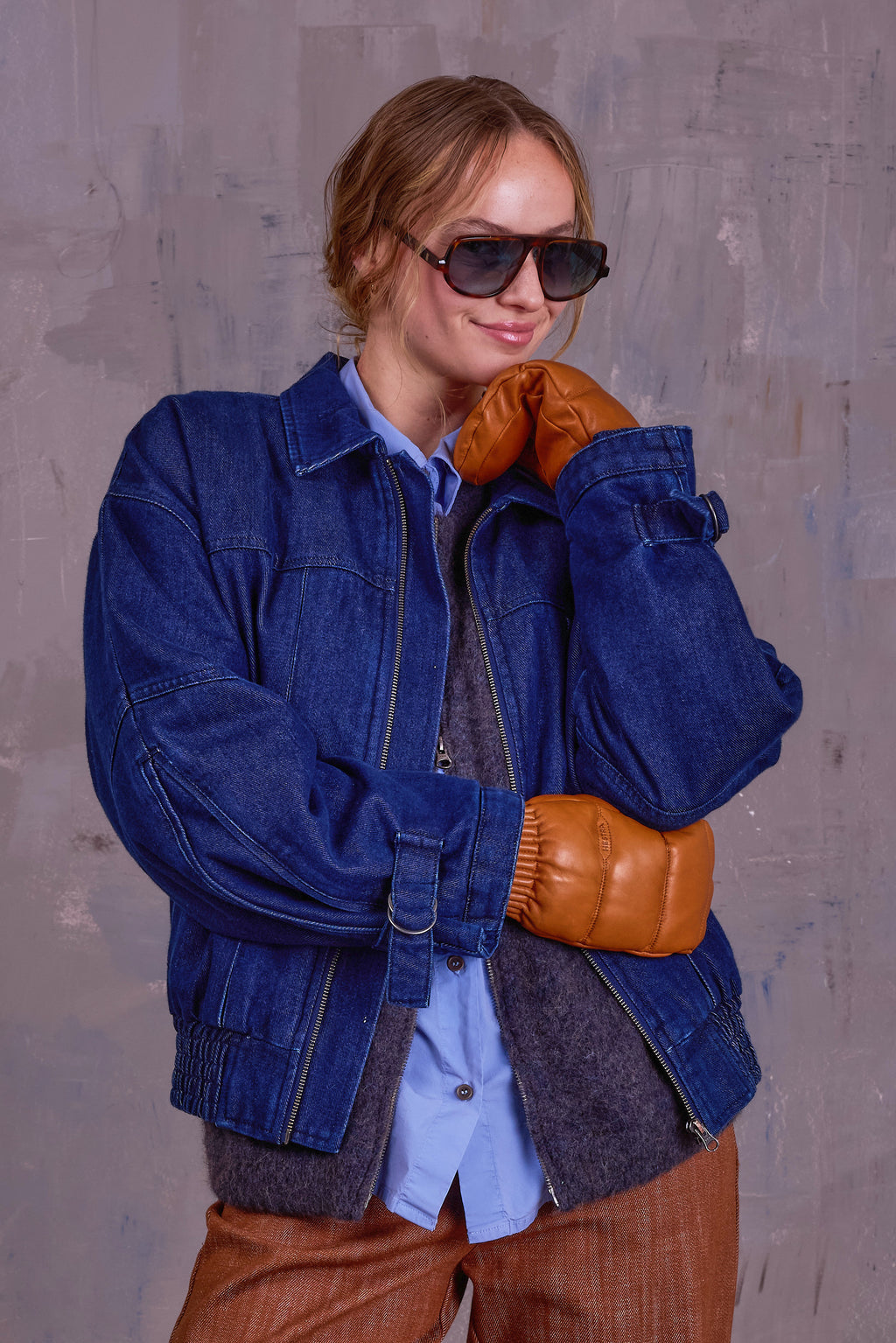 Gregory denim bomber jacket