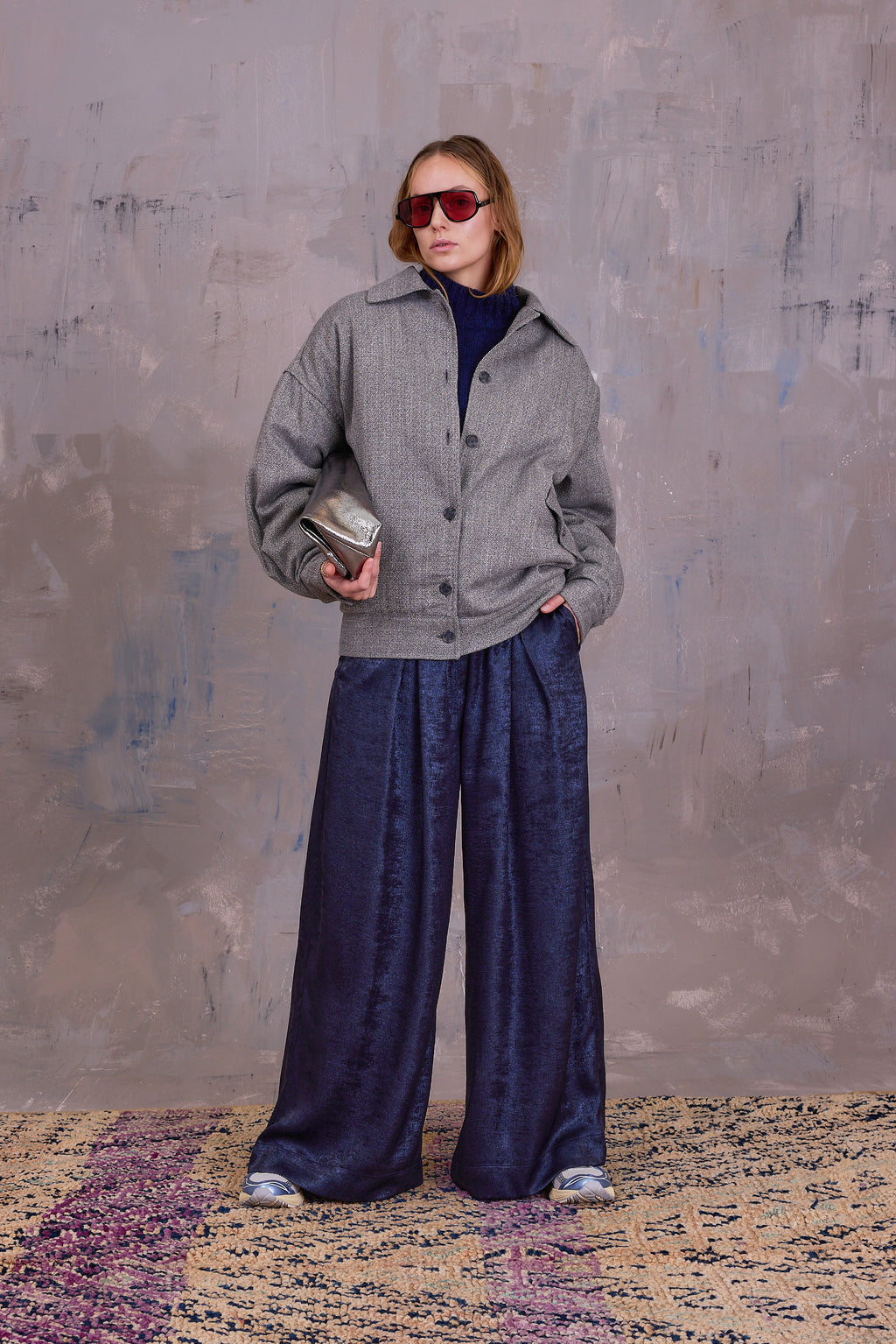 Gerrit jacket in grey herringbone