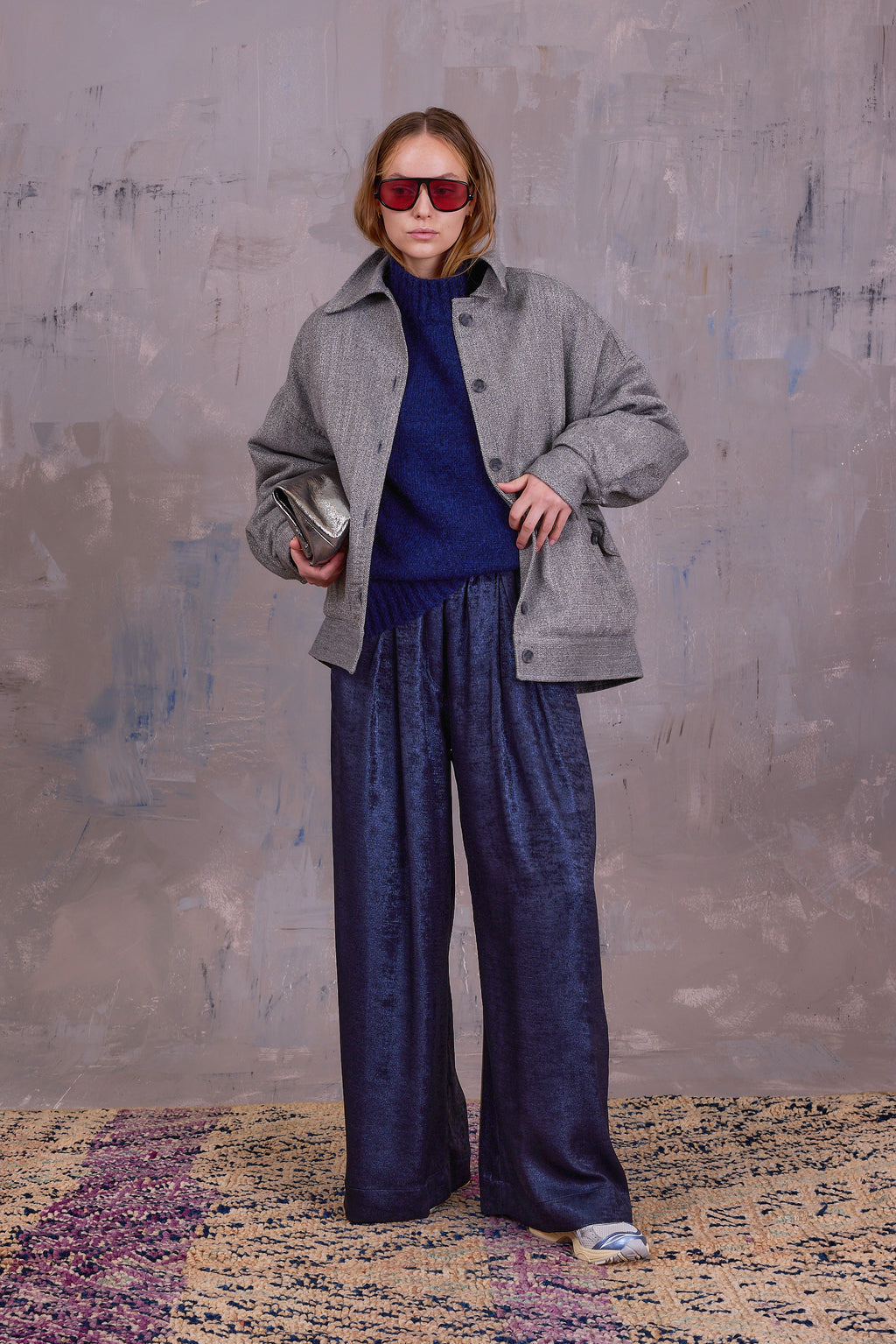 Gerrit jacket in grey herringbone