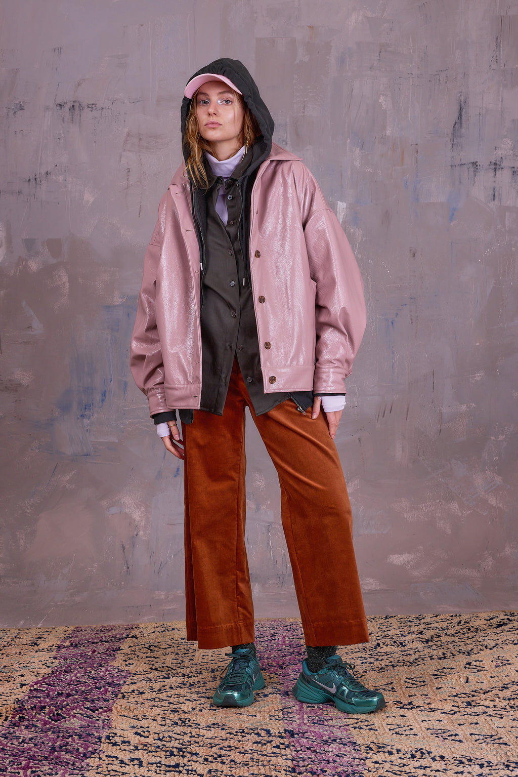 Gerrit jacket in blossom faux leather
