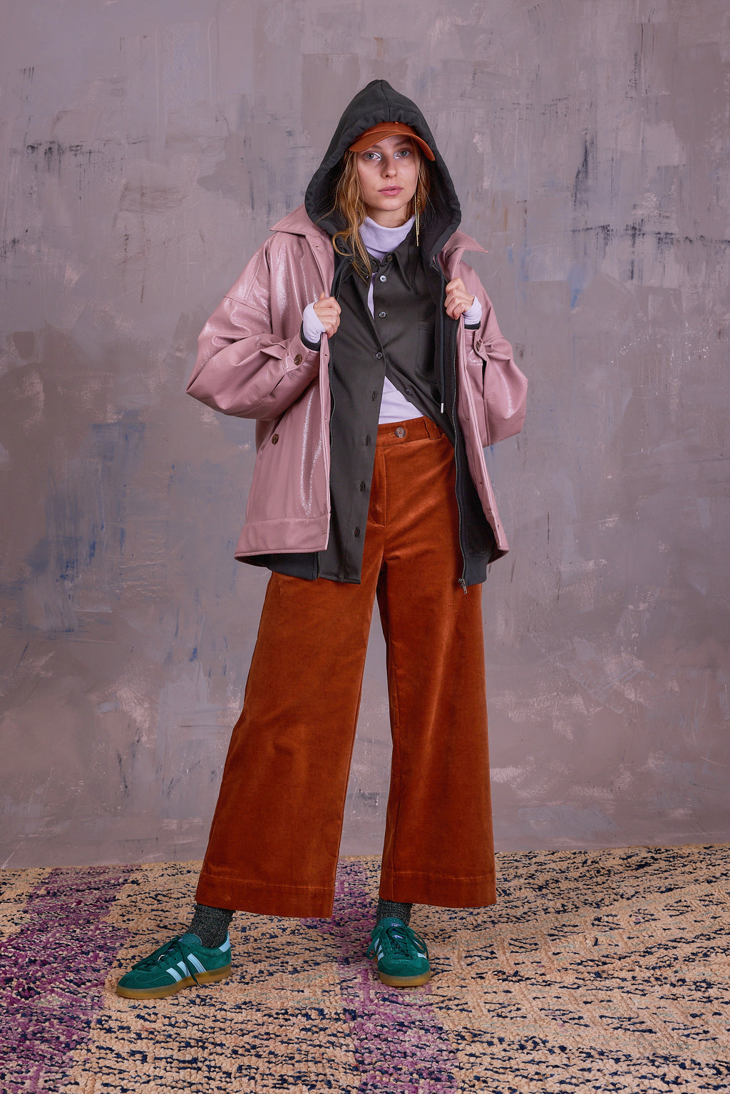 Gerrit jacket in blossom faux leather