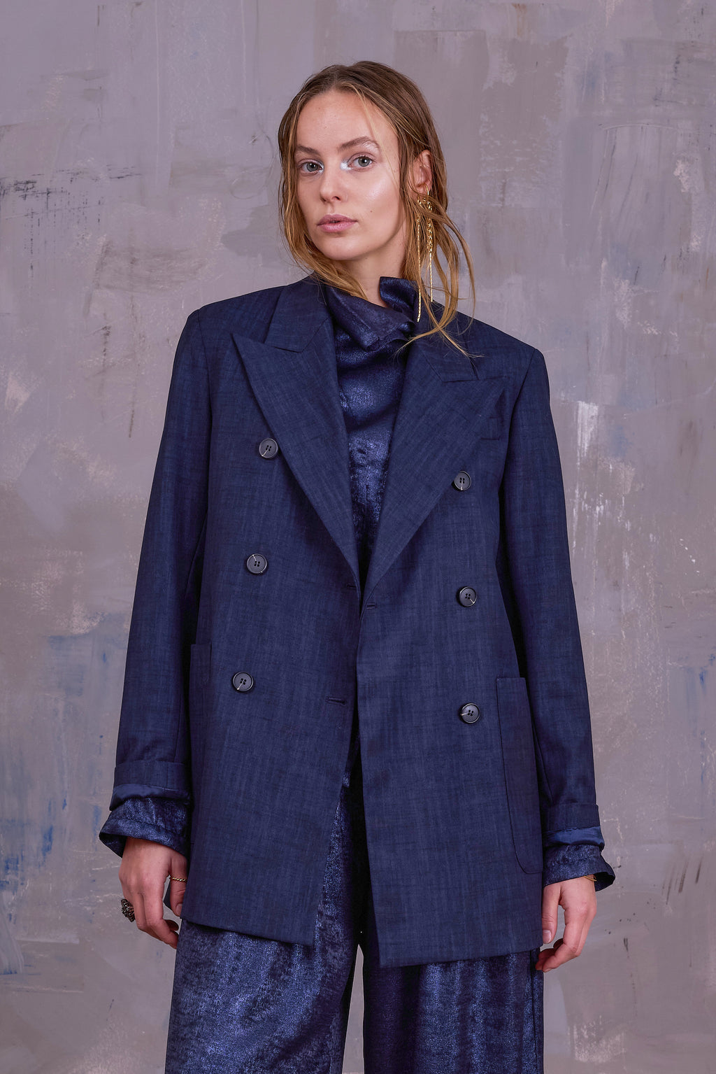 Glenn blazer in deep blue