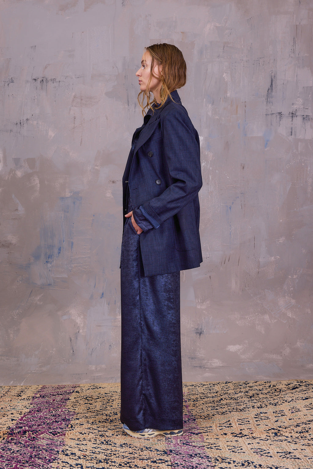 Glenn blazer in deep blue