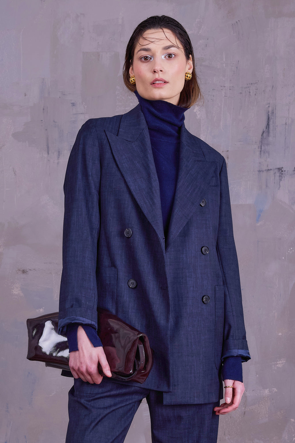 Glenn blazer in deep blue