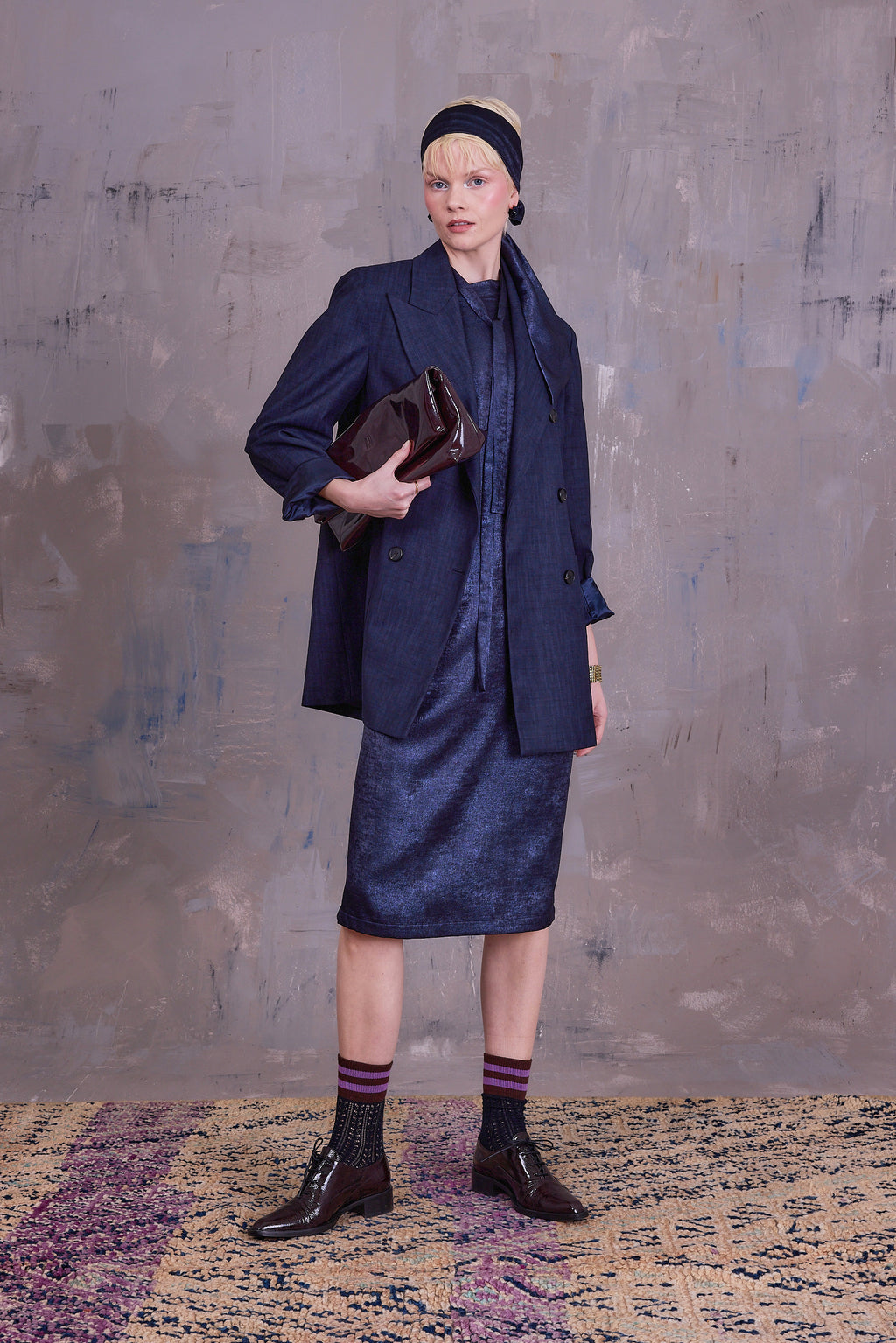 Glenn blazer in deep blue