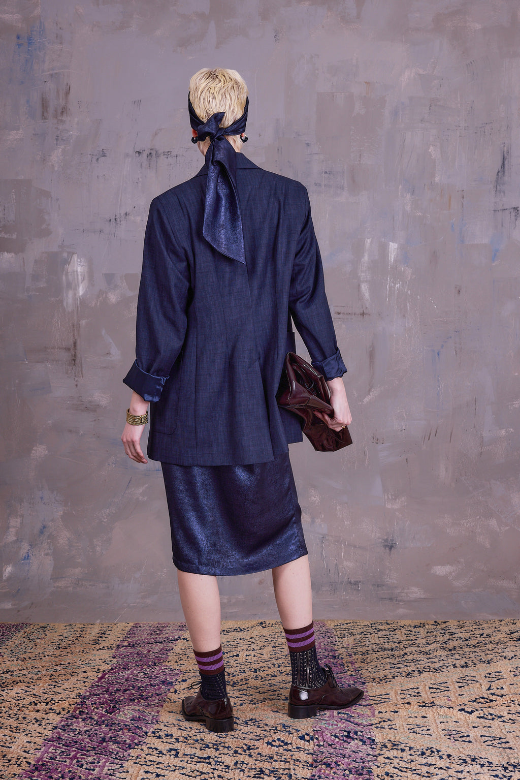 Glenn blazer in deep blue