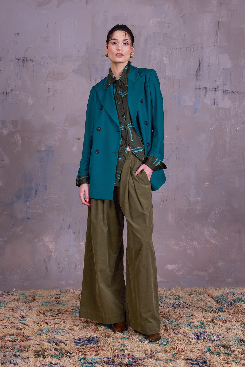 Glenn blazer in sea green