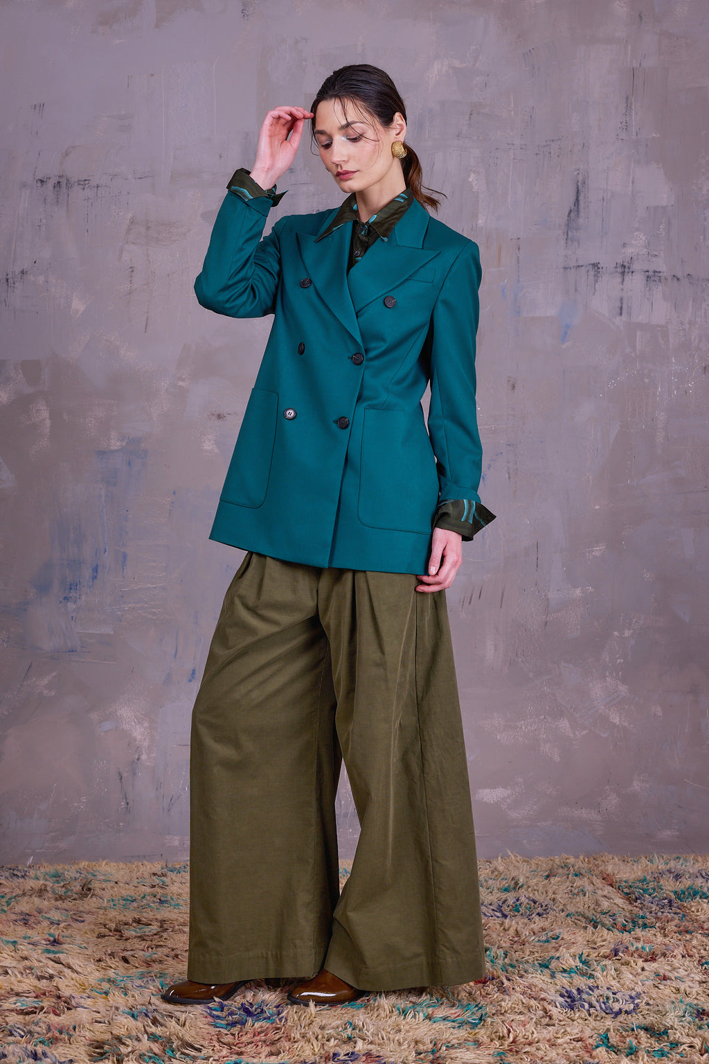 Glenn blazer in sea green