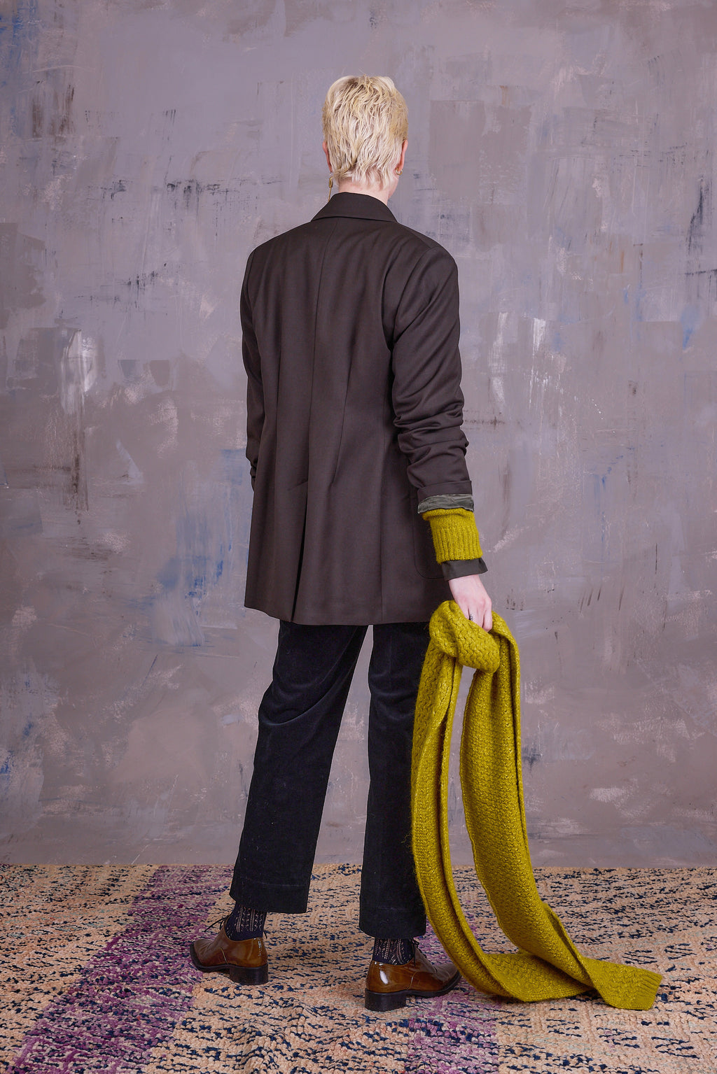 Glenn blazer in black olive