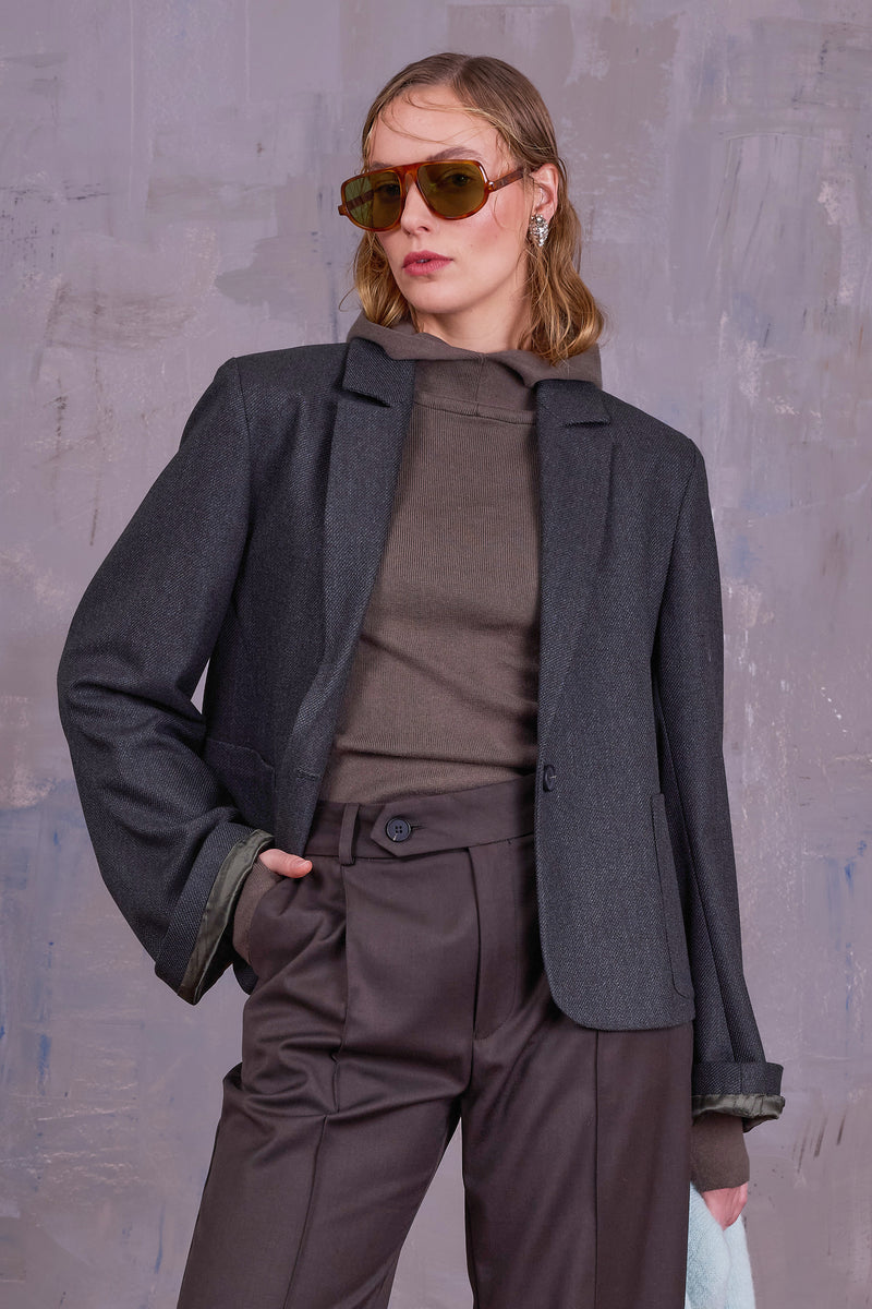 Gaston blazer in forest blend
