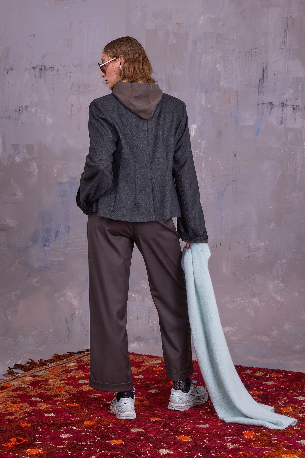Gaston blazer in forest blend