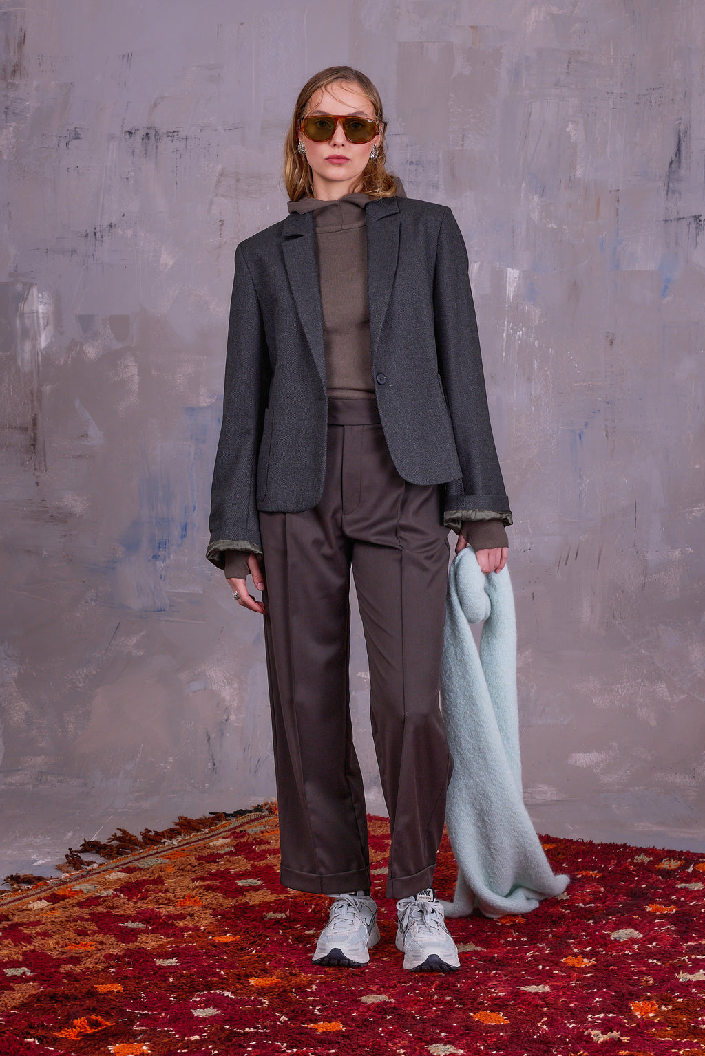 Gaston blazer in forest blend