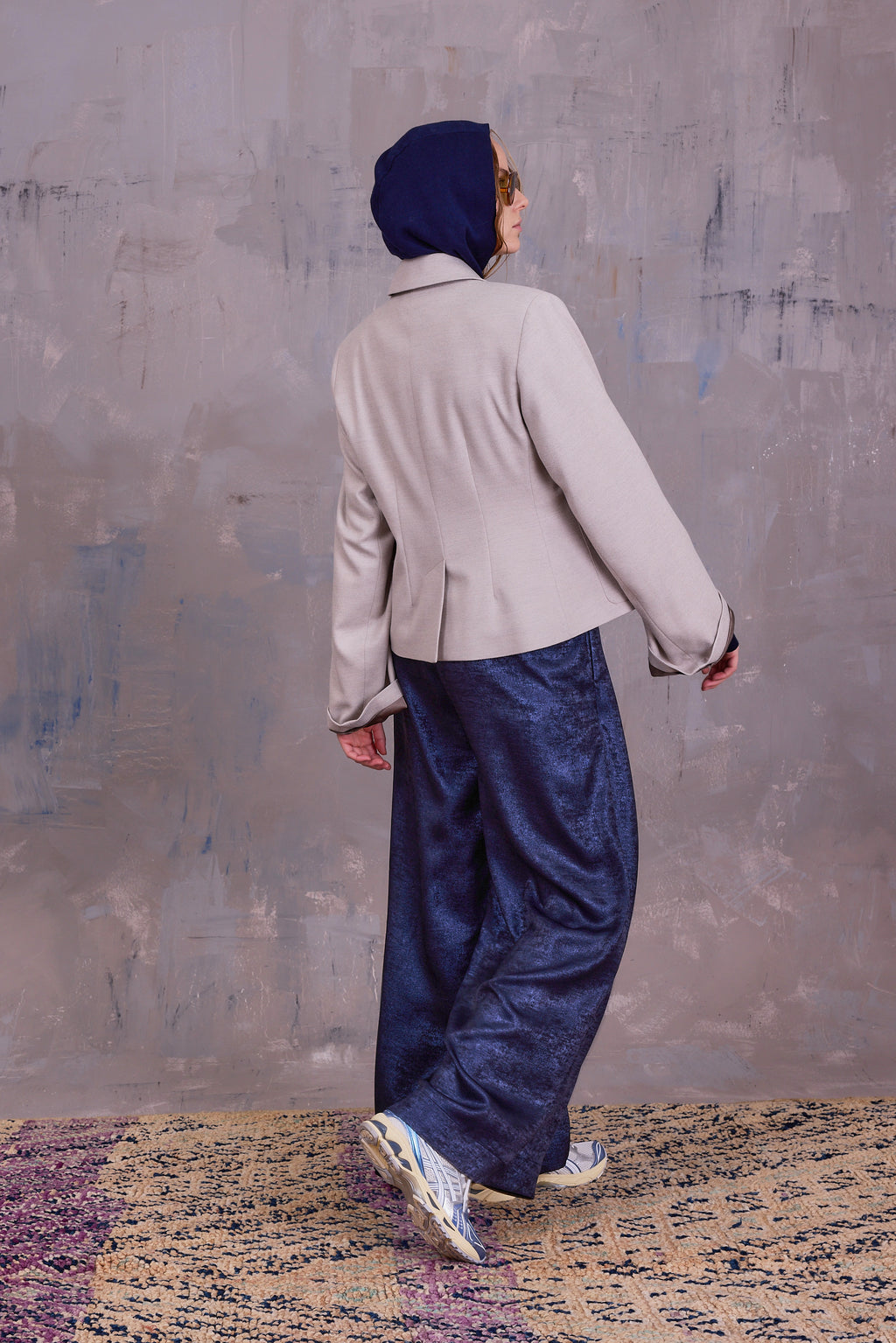 Gaston blazer in light grey blend