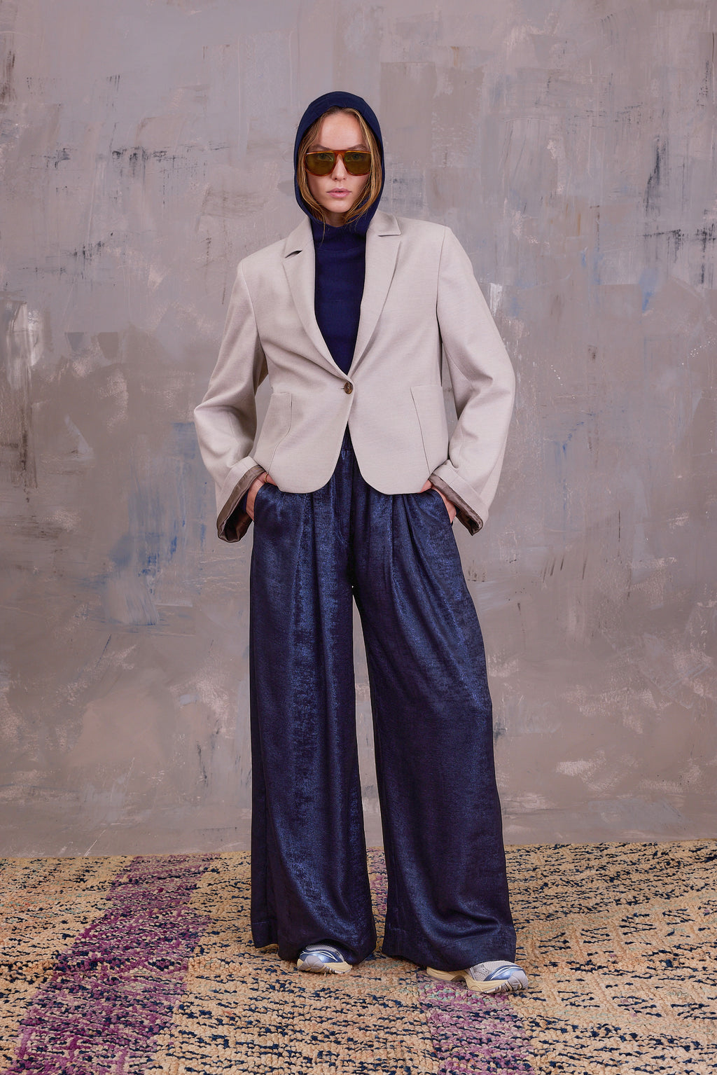 Gaston blazer in light grey blend