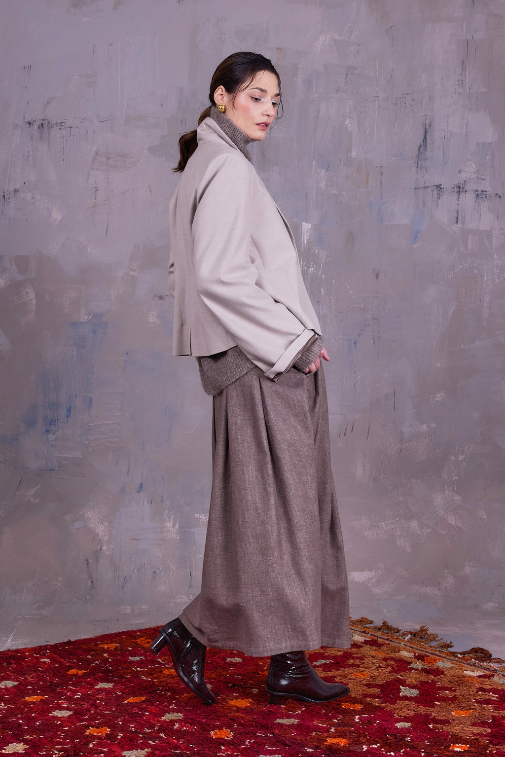 Gaston blazer in light grey blend