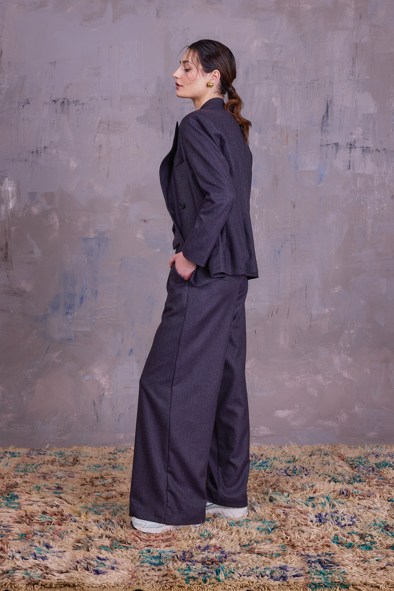 Davos blazer in dark blue blend