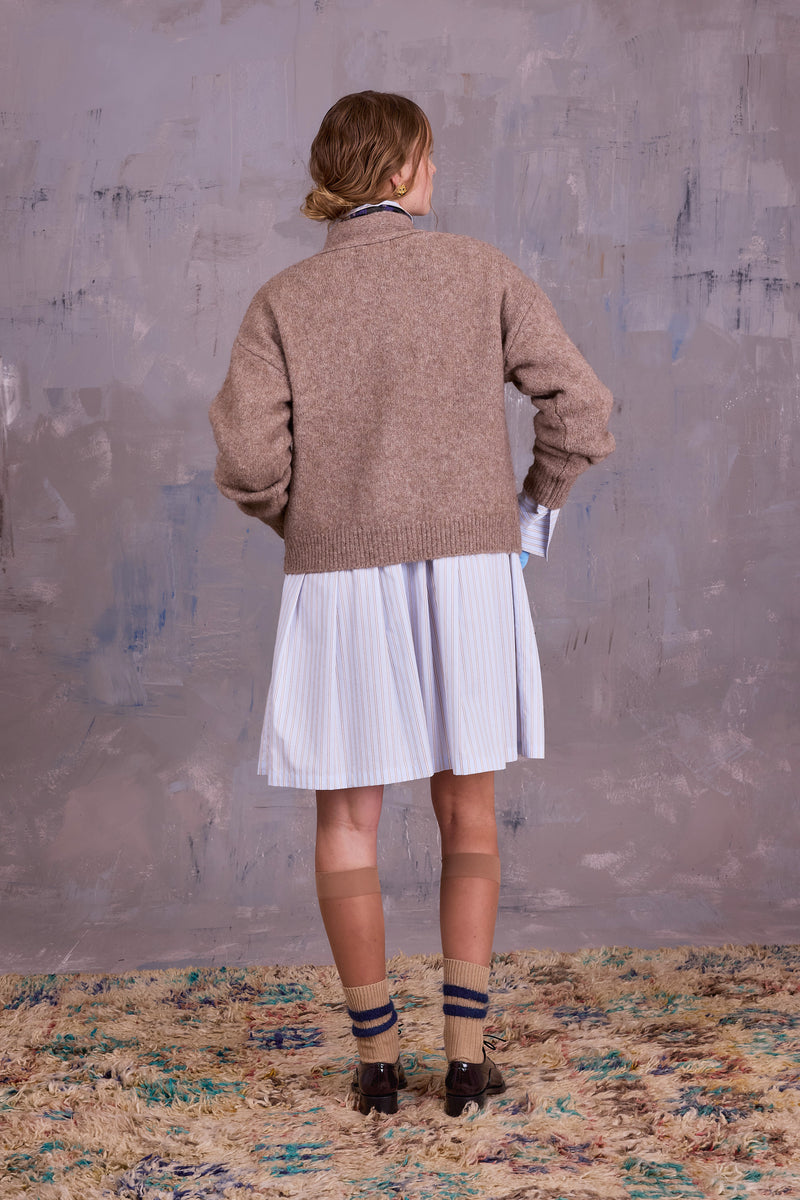 Gresa cardigan in camel