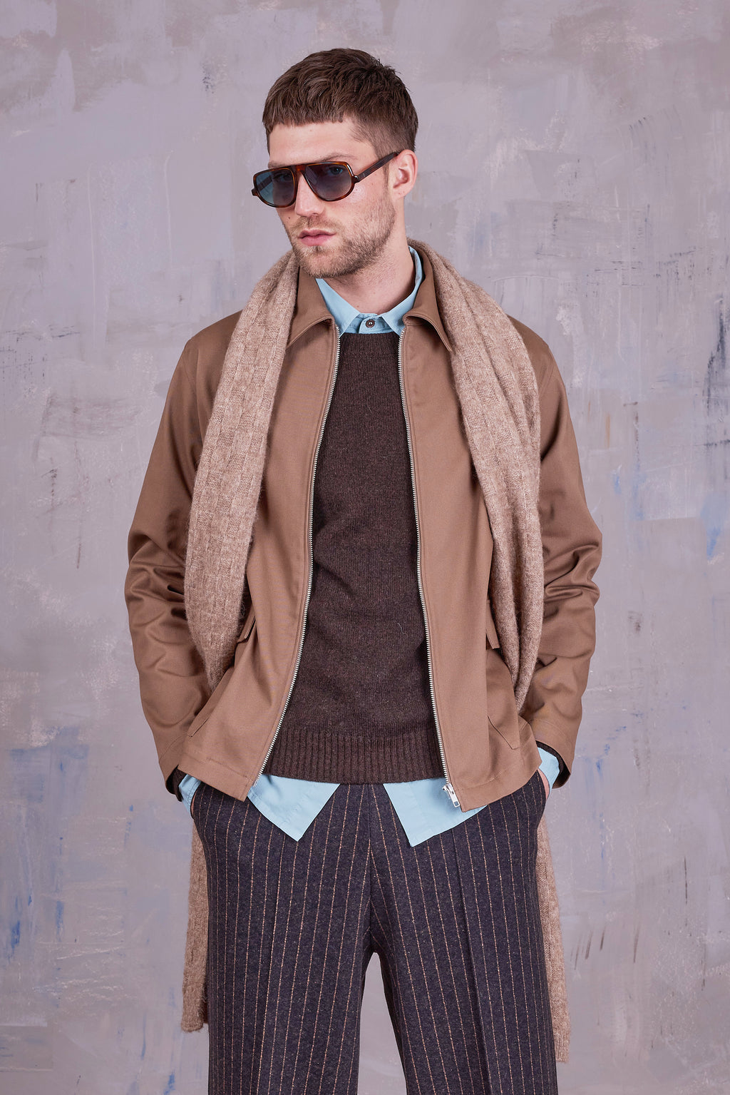 Goa sjaal in camel