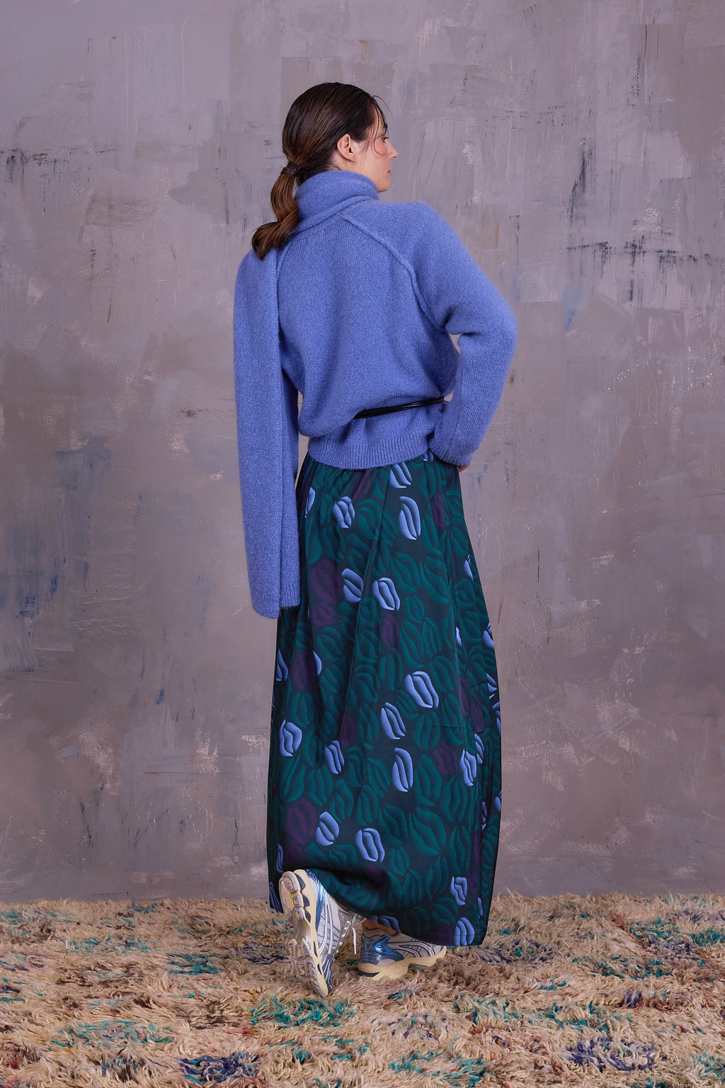 Gorki scarf in madonna blue