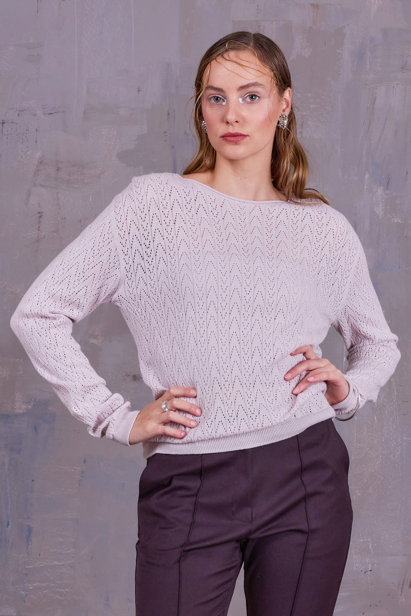 Gala knitted sweater in soft shell