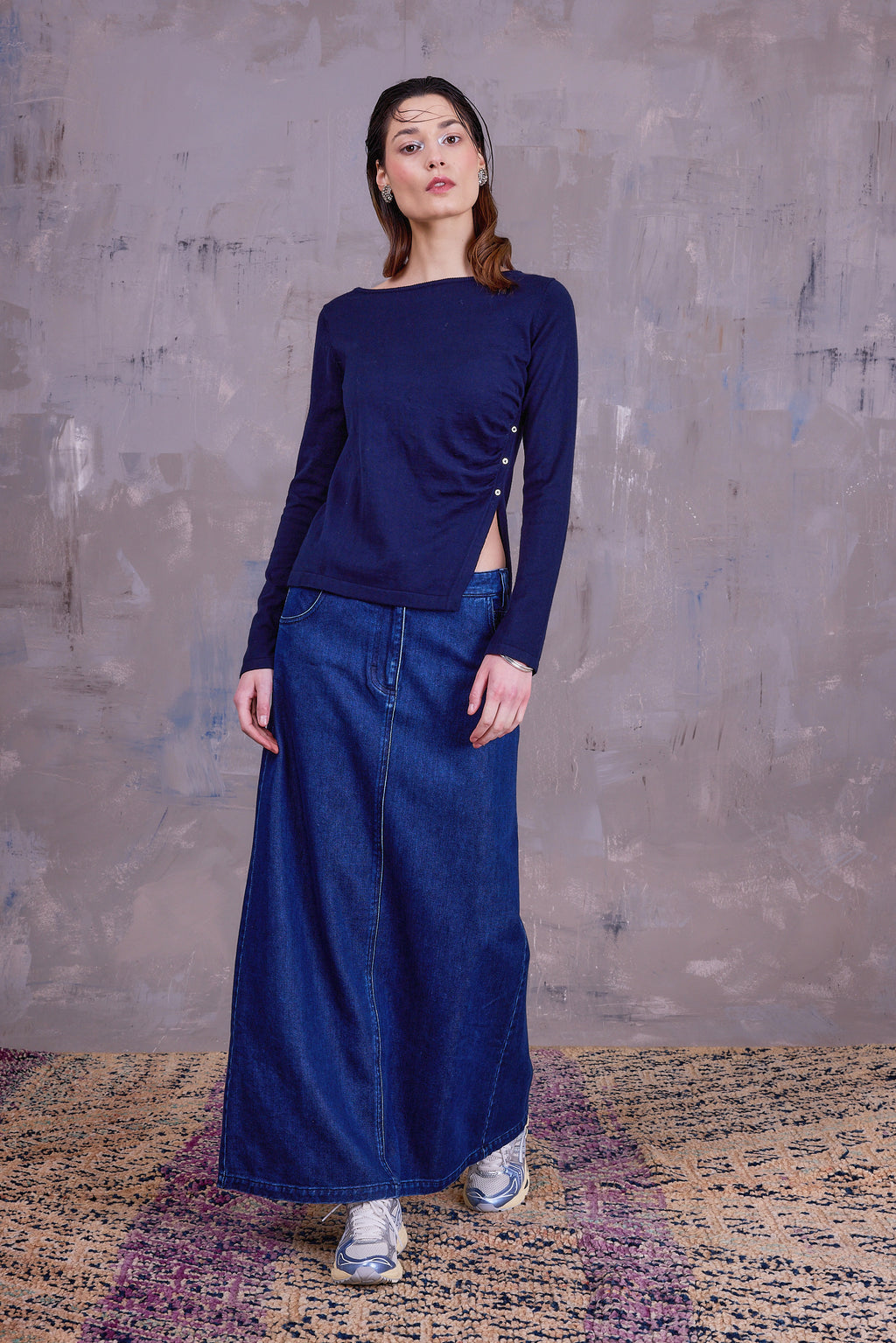 Garciela truitje in dark navy