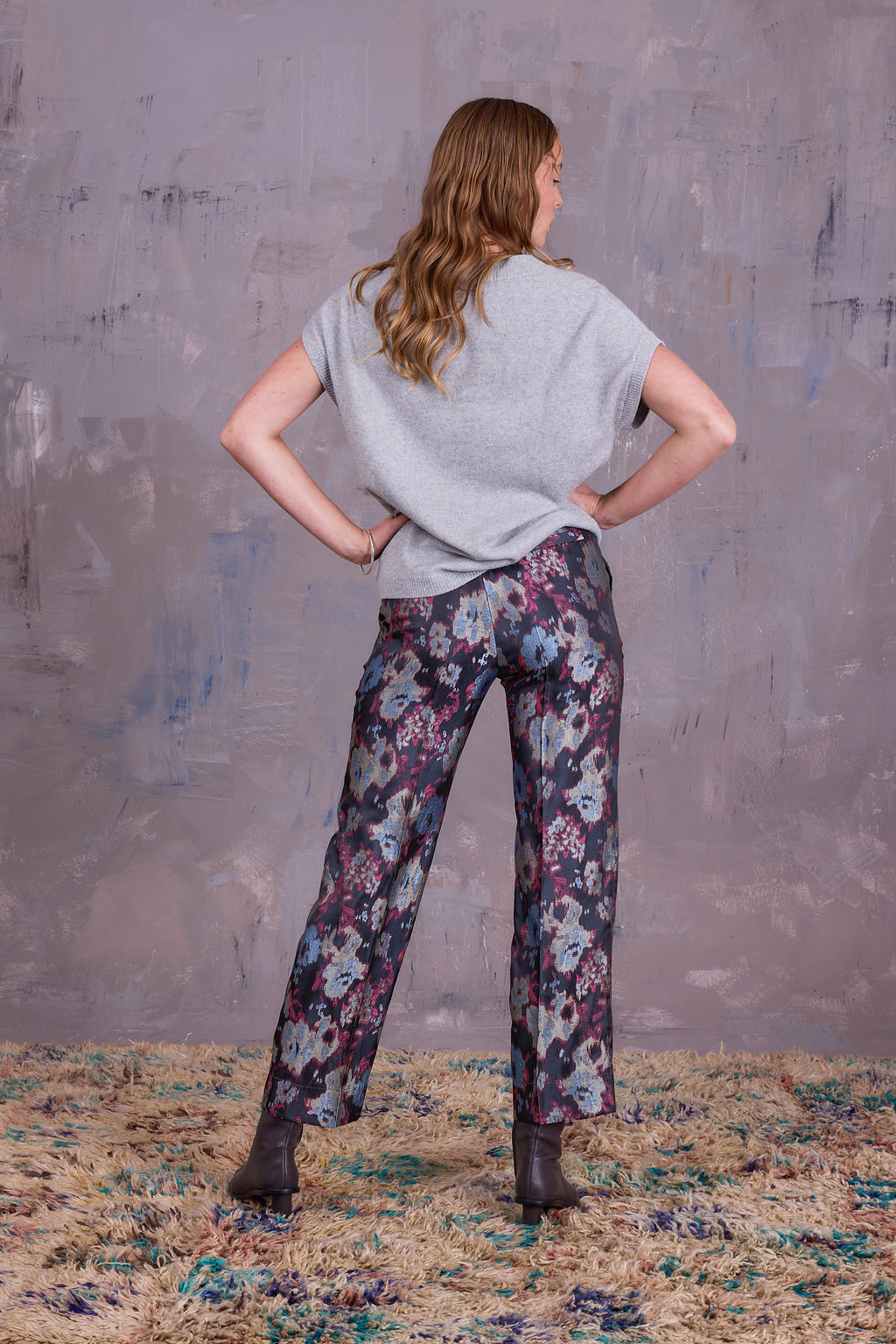 Geertje top in cloudy grey