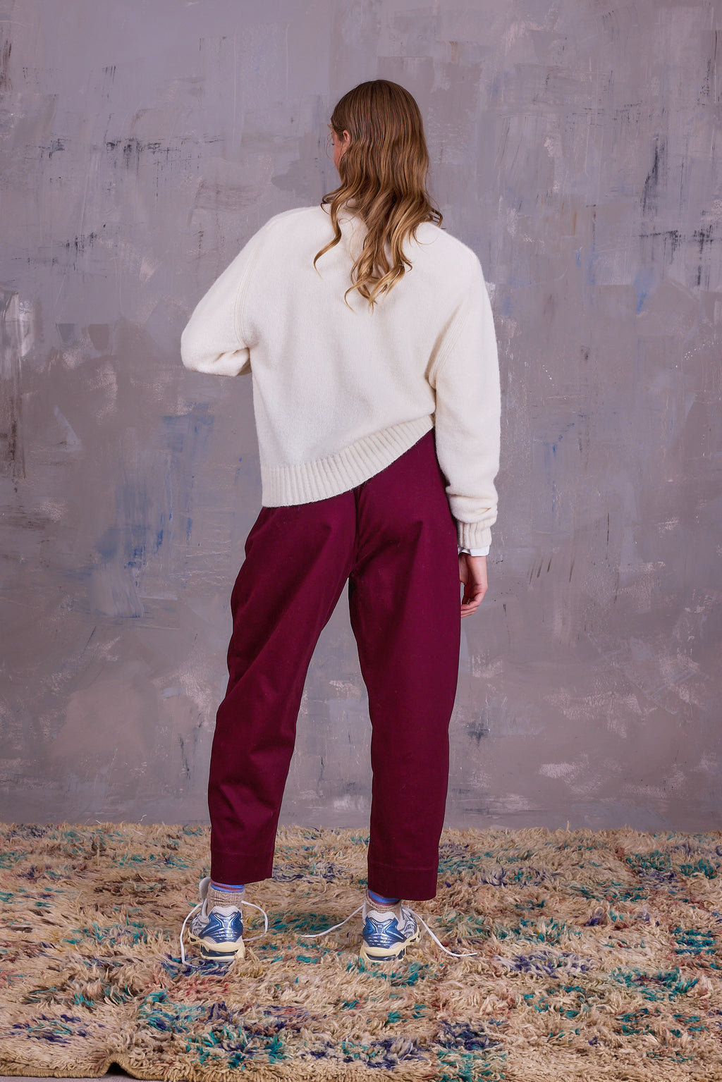 George trousers in merlot