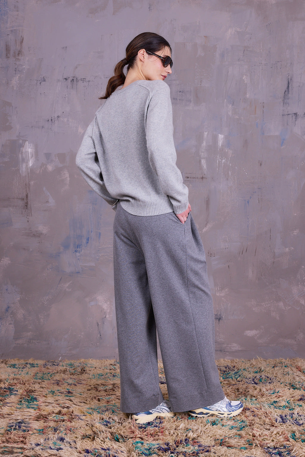 Geano trousers in cloudy grey