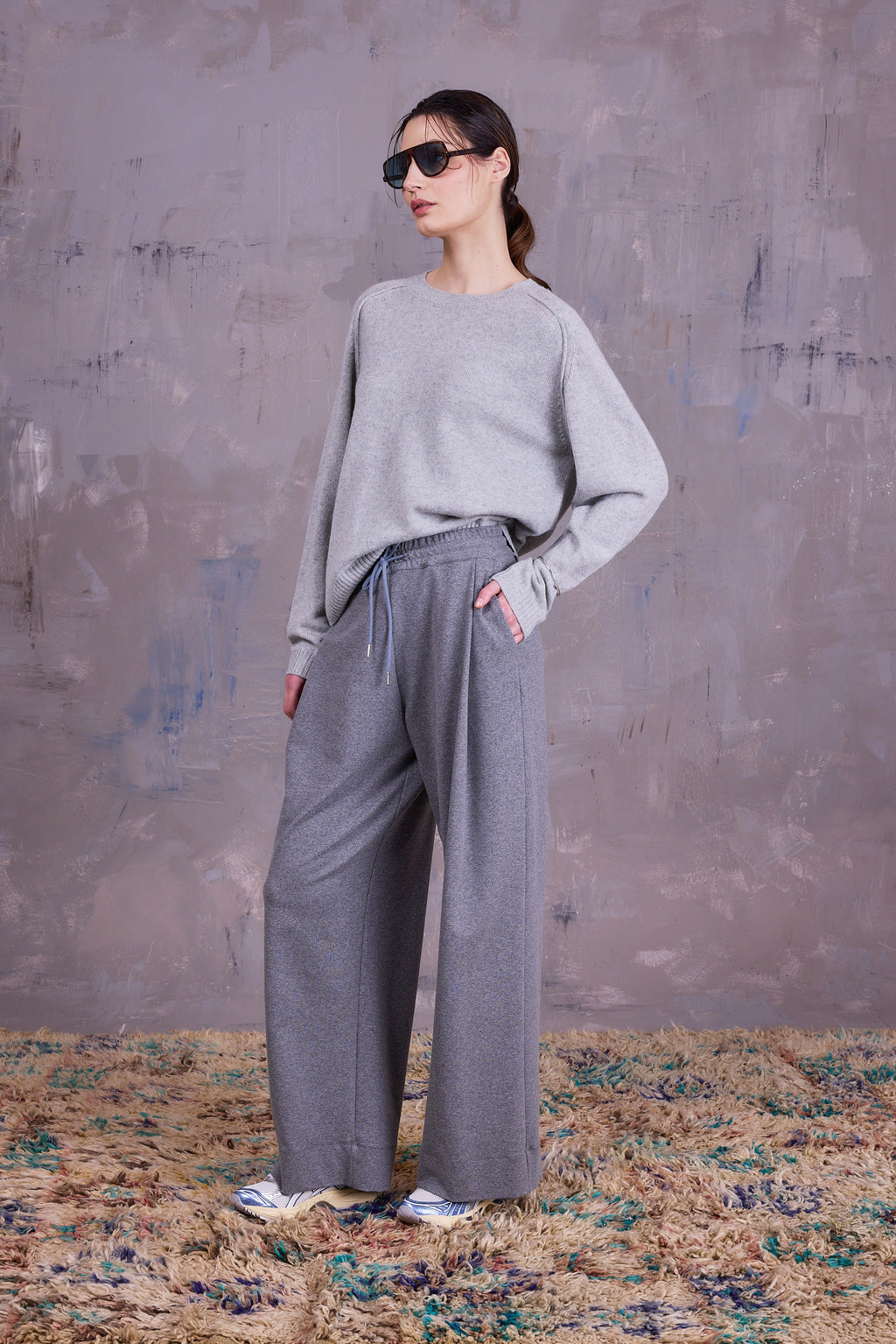 Geano trousers in cloudy grey