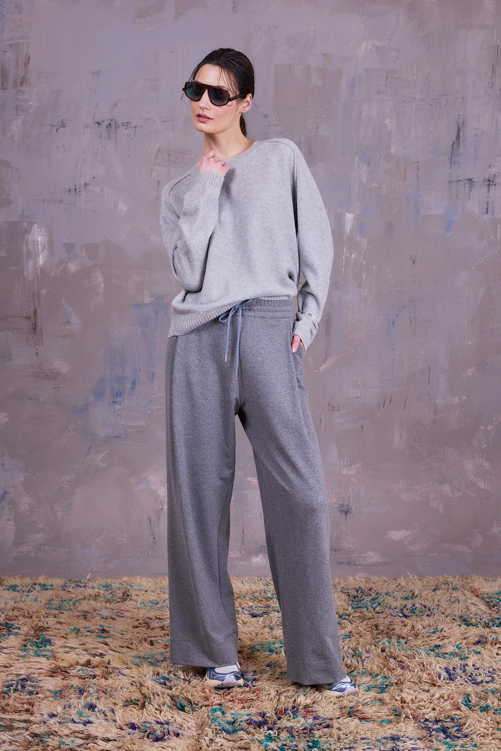 Geano trousers in cloudy grey