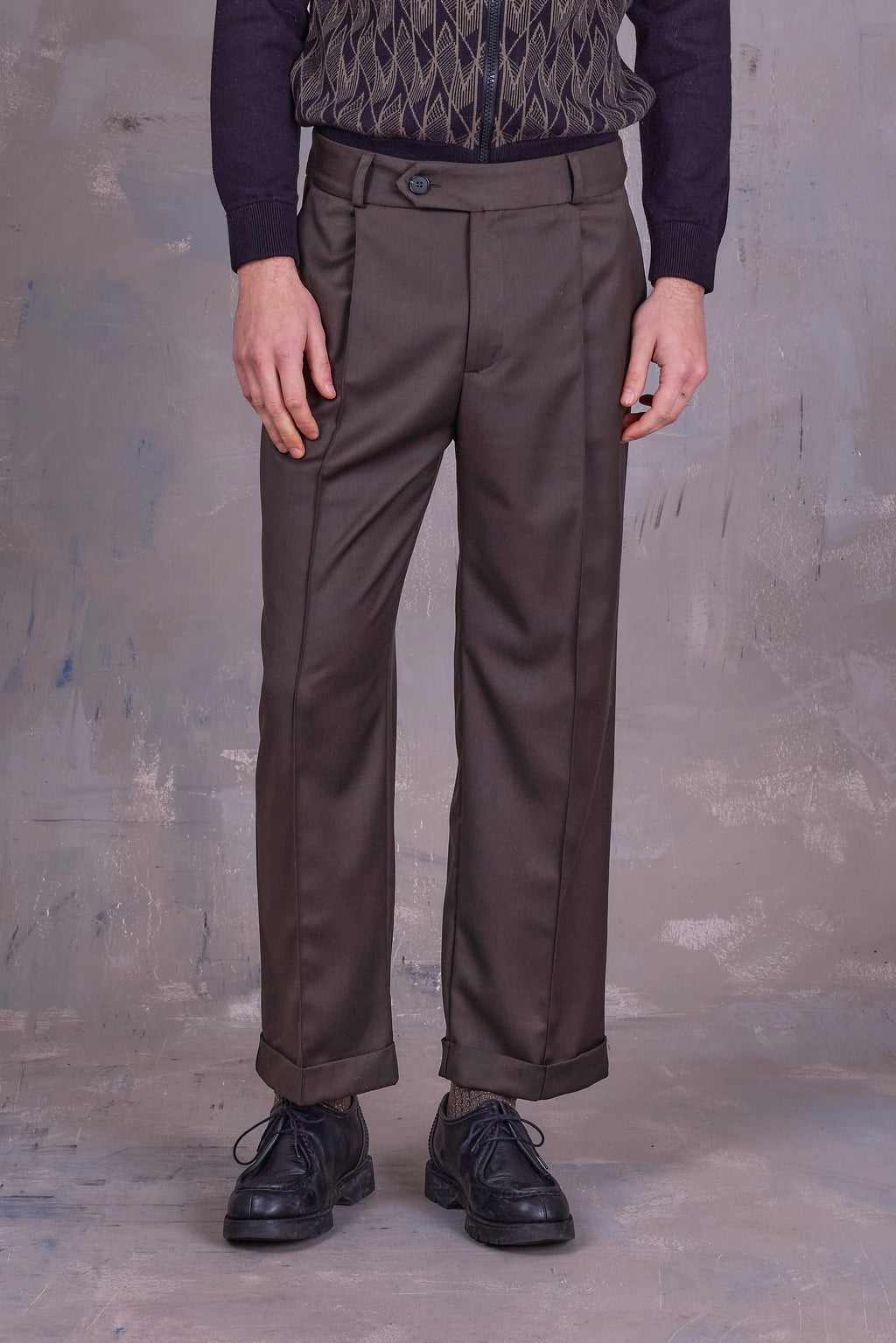 Enzo broek in black olive