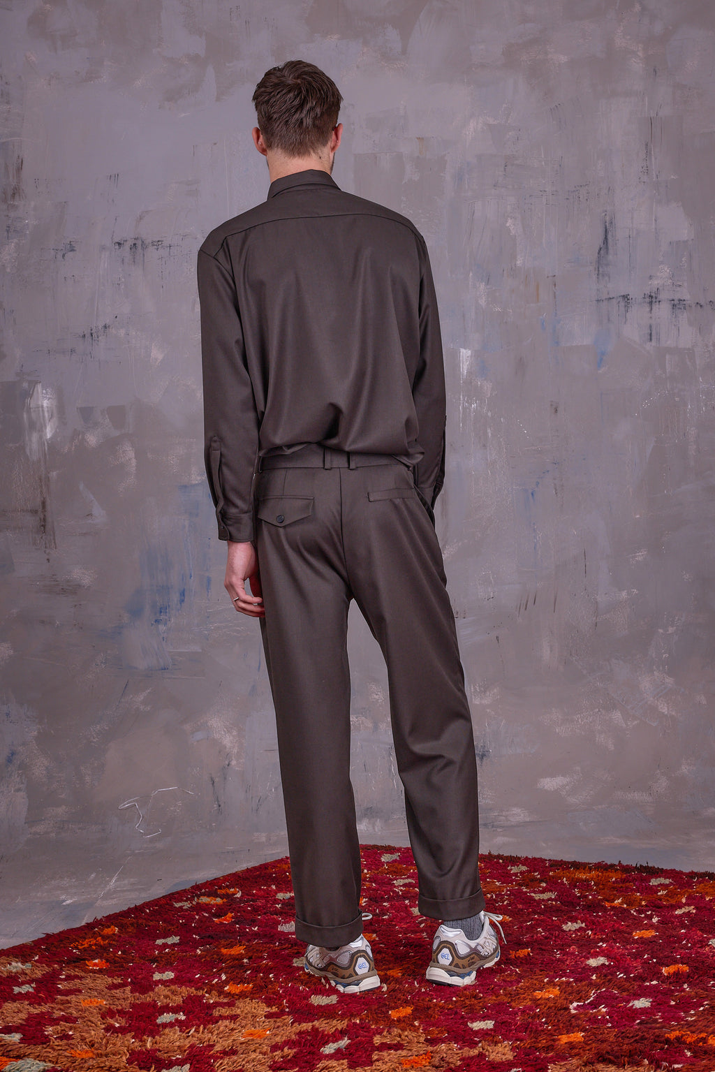 Enzo broek in black olive