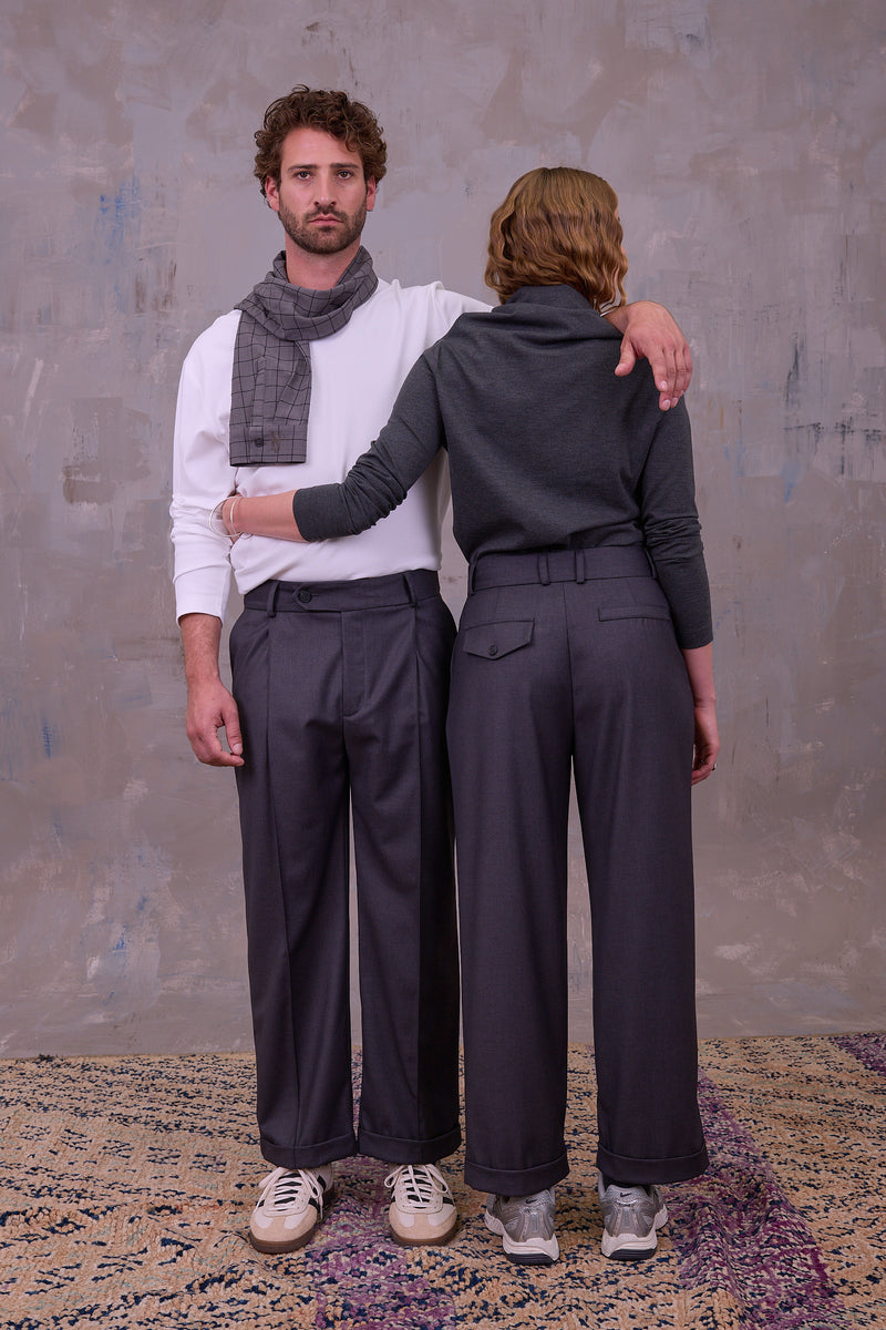 Enzo trousers in anthracite