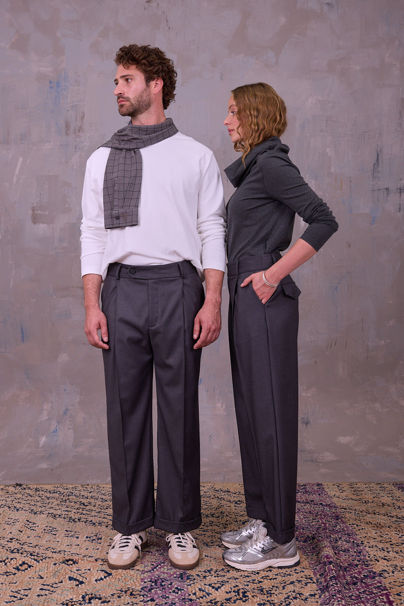 Enzo trousers in anthracite