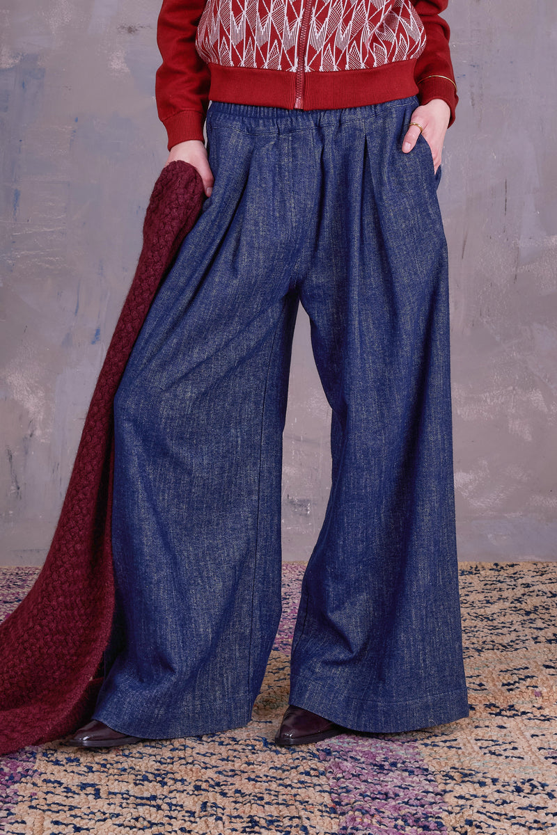 Freddy trousers in denim gabardine